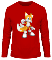 Мужская футболка длинный рукав Tails Sonic фото
