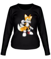 Женская футболка длинный рукав Tails Sonic