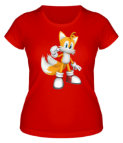 Женская футболка Tails Sonic фото