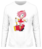 Мужская футболка длинный рукав Amy Rose Sonic фото