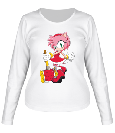 Женская футболка длинный рукав Amy Rose Sonic