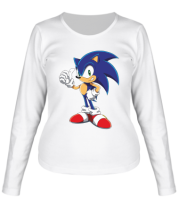 Женская футболка длинный рукав Sonic