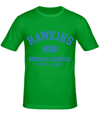 Мужская футболка Hawkins Miiddle School