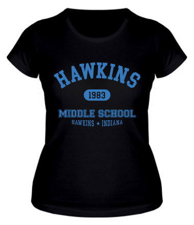 Женская футболка Hawkins Miiddle School