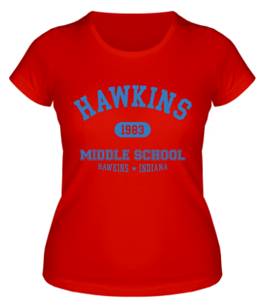 Женская футболка Hawkins Miiddle School