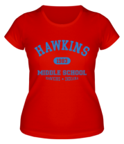 Женская футболка Hawkins Miiddle School
