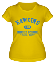 Женская футболка Hawkins Miiddle School фото
