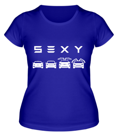 Женская футболка Tesla 
