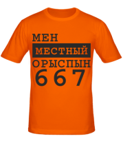 Мужская футболка Мен местный Орыспын 667 фото