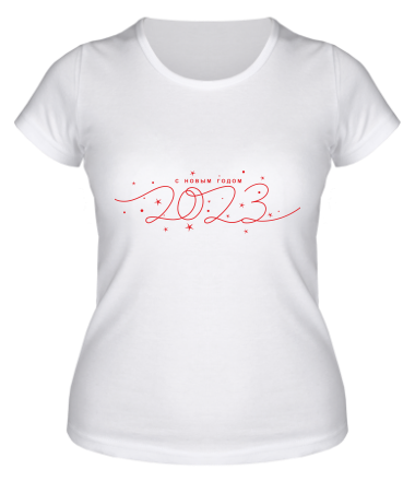 Женская футболка Новый Год 2023