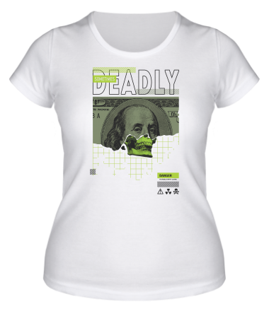 Женская футболка deadly dollar
