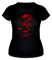 Женская футболка Happy chinese new year 2024 фото