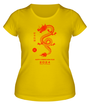 Женская футболка Happy chinese new year 2024