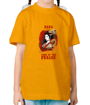 Детская футболка девушка с драконом фото