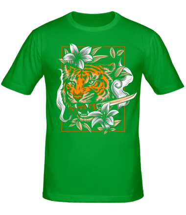 Мужская футболка тигр