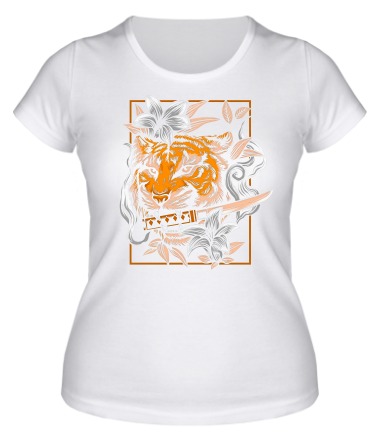 Женская футболка тигр