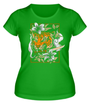 Женская футболка тигр фото