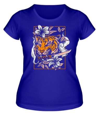 Женская футболка тигр