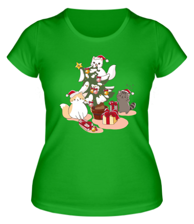 Женская футболка три котенка фото