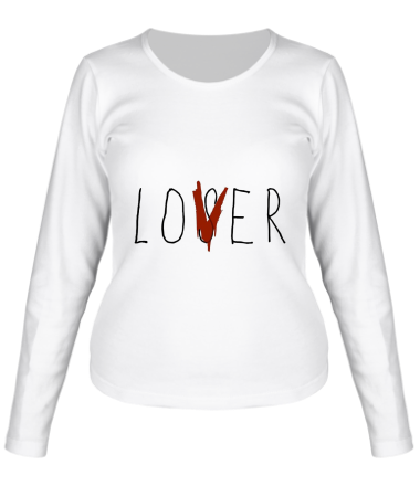 Женская футболка длинный рукав LOVER ОНО