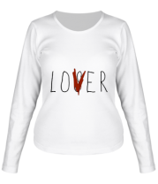Женская футболка длинный рукав LOVER ОНО фото