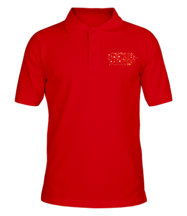 Мужская футболка поло Новый год 2018