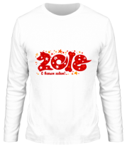 Мужская футболка длинный рукав Новый год 2018 фото