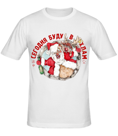 Мужская футболка Новый год