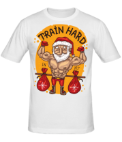 Мужская футболка Train hard фото