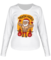 Женская футболка длинный рукав Train hard фото