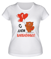 Женская футболка С днем Всех Влюбленных                                                                                                    фото