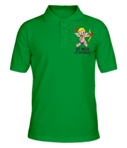 Мужская футболка поло От любви не убежишь                                                                                           фото