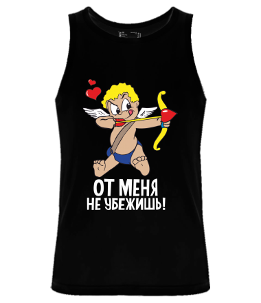 Мужская майка От любви не убежишь                                                                                          