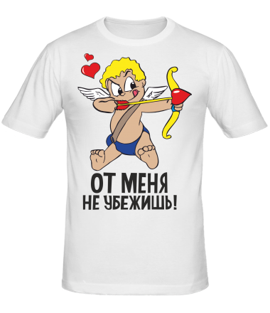 Мужская футболка От любви не убежишь                                                                                          