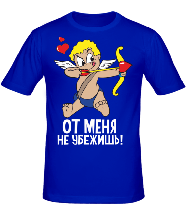 Мужская футболка От любви не убежишь                                                                                          