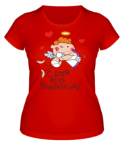 Женская футболка С днем Всех Влюбленных                                                                                фото