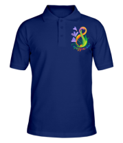 Мужская футболка поло С праздником фото