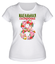 Женская футболка Идеальная сестренка фото