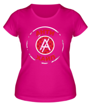 Женская футболка Антихайп логотип фото