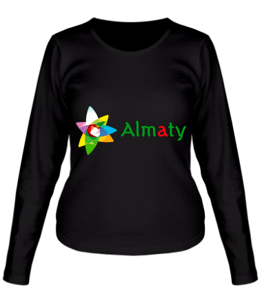 Женская футболка длинный рукав Алмата