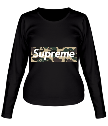 Женская футболка длинный рукав Supreme