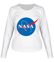 Женская футболка длинный рукав NASA