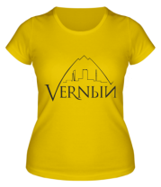 Женская футболка Верный логотип фото
