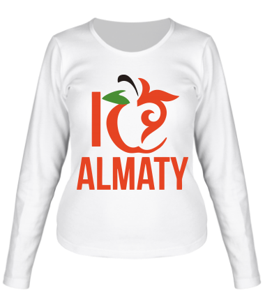 Женская футболка длинный рукав ALMATY