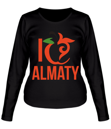 Женская футболка длинный рукав ALMATY