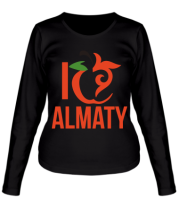 Женская футболка длинный рукав ALMATY фото