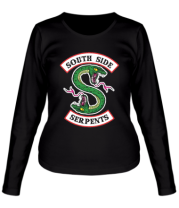 Женская футболка длинный рукав South Side Serpents фото