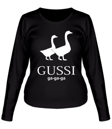 Женская футболка длинный рукав GUSSI