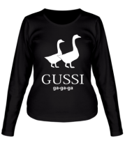 Женская футболка длинный рукав GUSSI фото