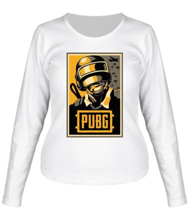 Женская футболка длинный рукав PUBG